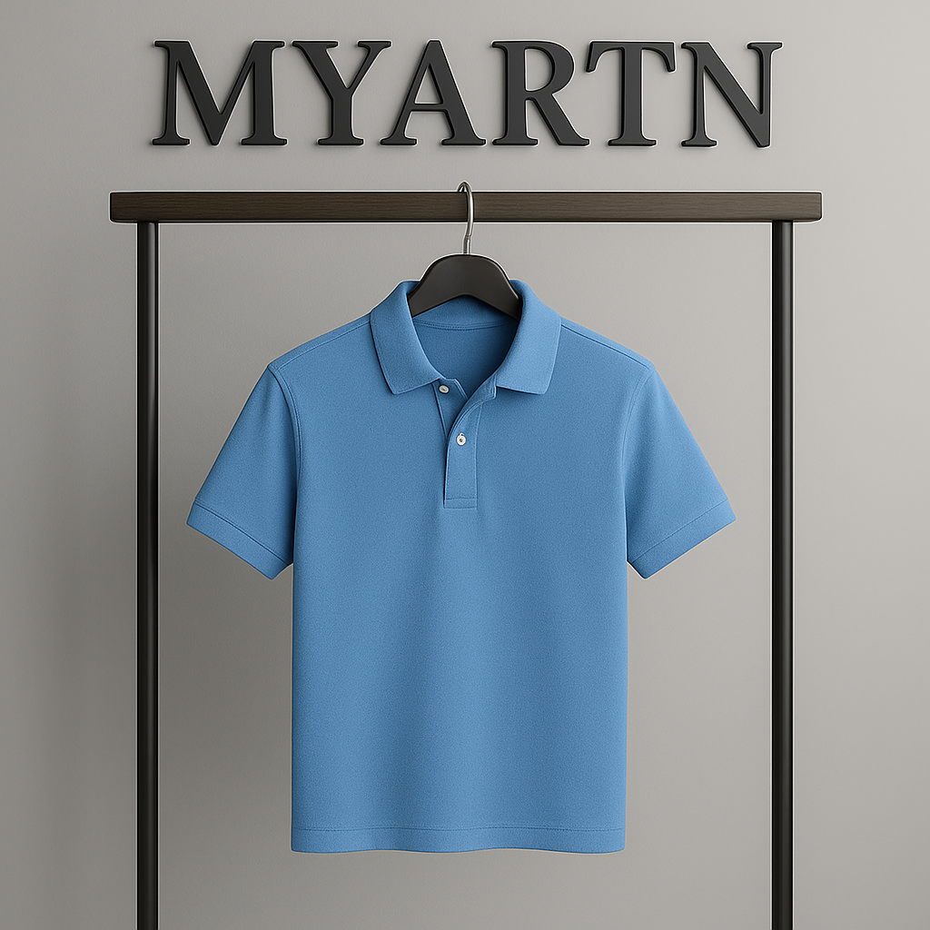 Sky Blue Men’s Polo T-Shirt