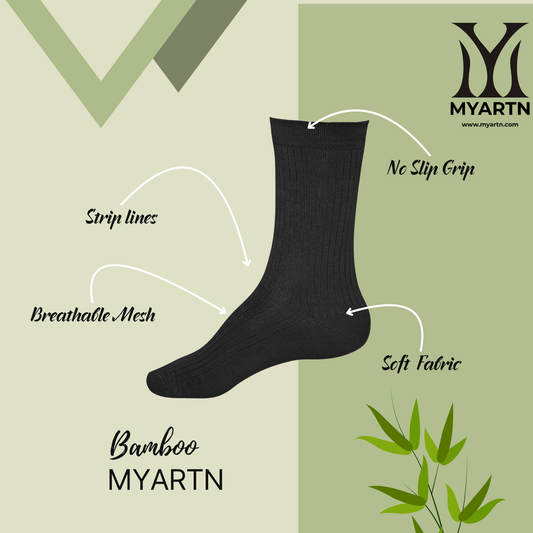 Bamboo Formal Socks – Black