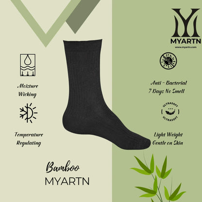 Bamboo Formal Socks – Black