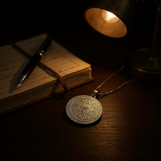 Men's Stainless Steel  Pendent Slogan Iced out Chain - Silver
