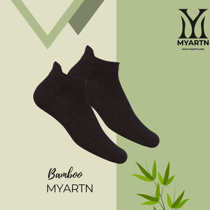 Bamboo Collar Socks – Black