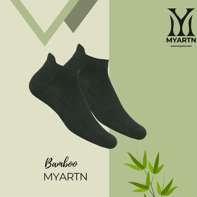Bamboo Collar Socks – Dark Grey