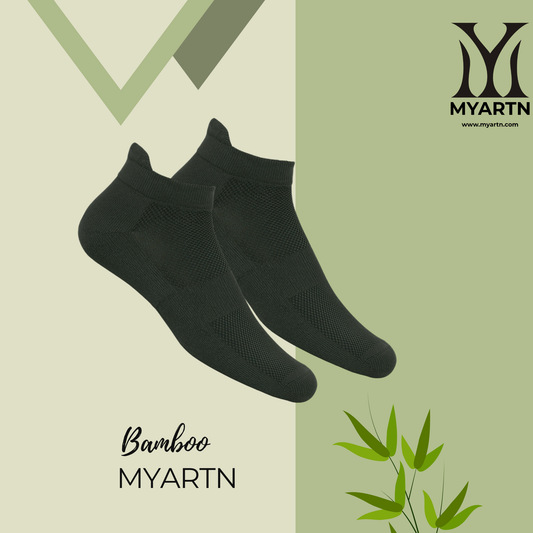 Bamboo Collar Socks – Dark Grey
