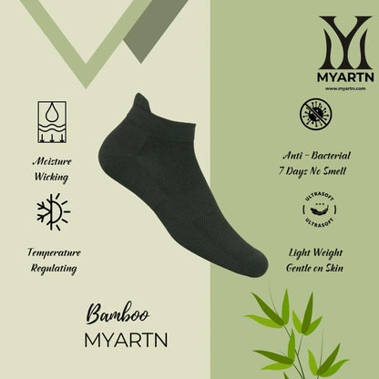Bamboo Collar Socks – Dark Grey