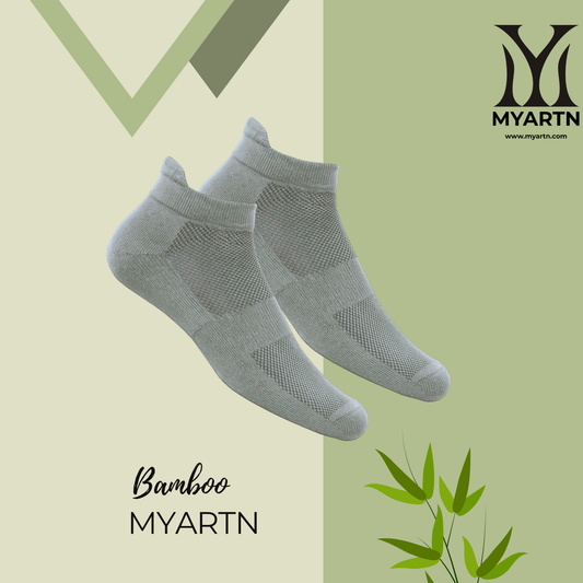 Bamboo Collar Socks – Light Grey