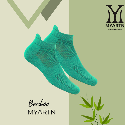 Bamboo Collar Socks – Royal Green