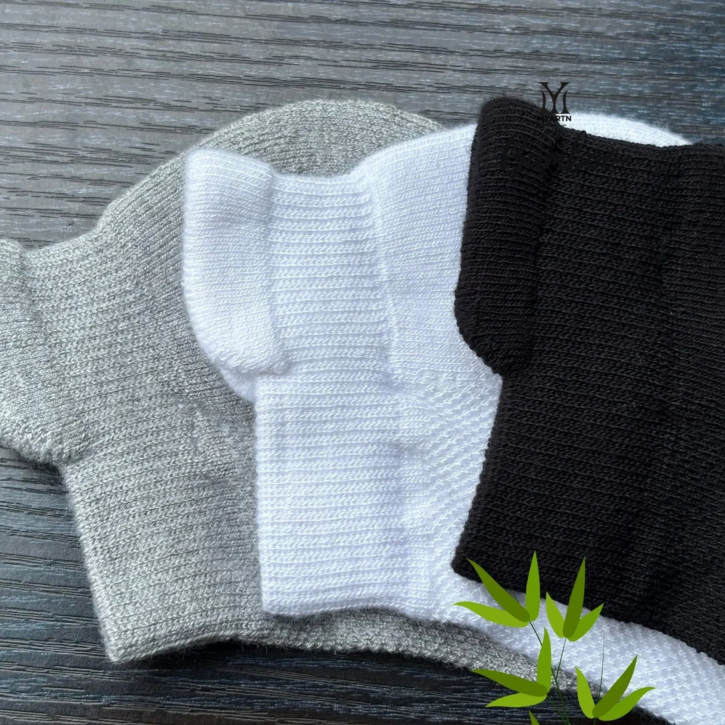 Bamboo Collar Pack of 3 – Black + White + Light Grey