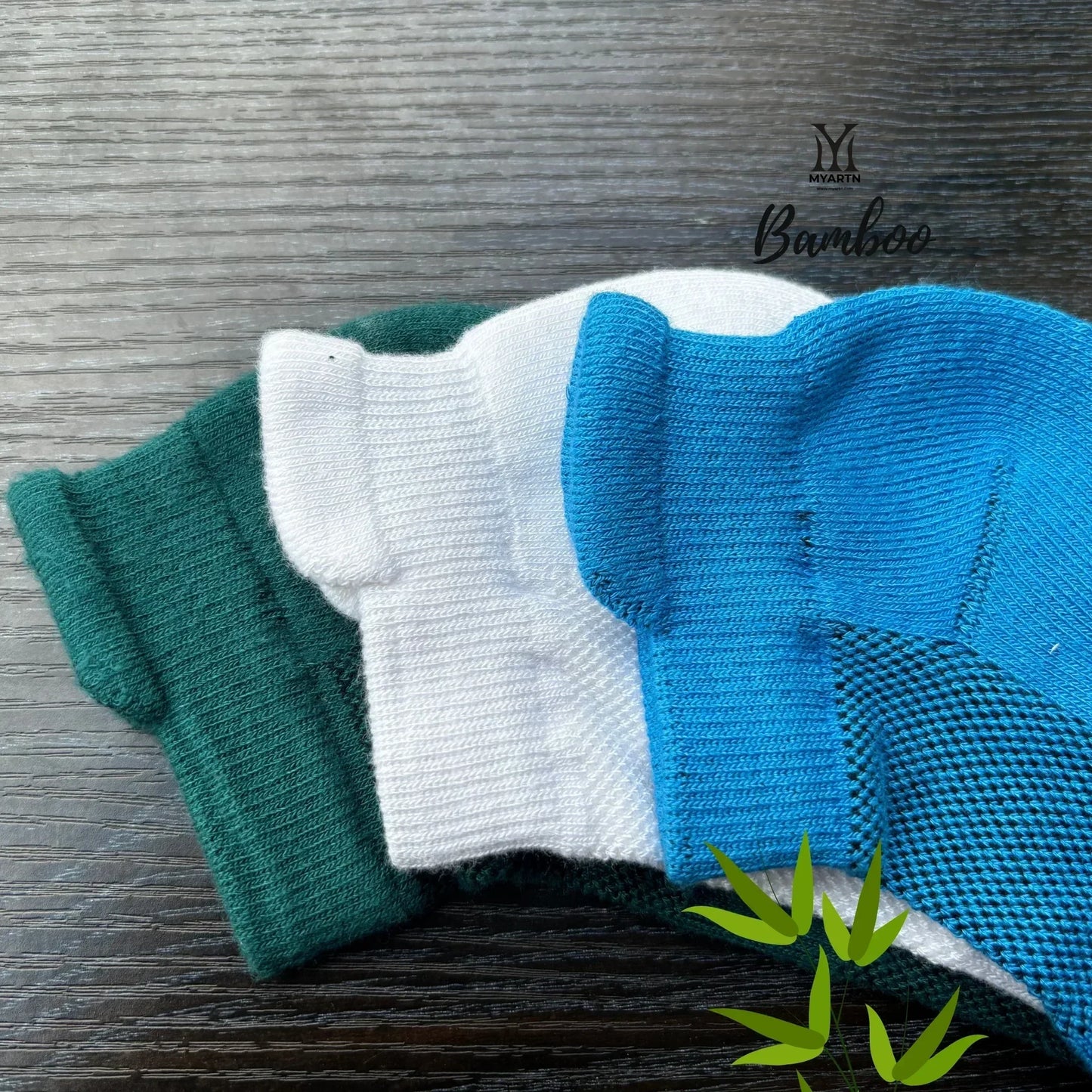 Bamboo Collar Pack of 3 – White + Teal Green + Royal Blue